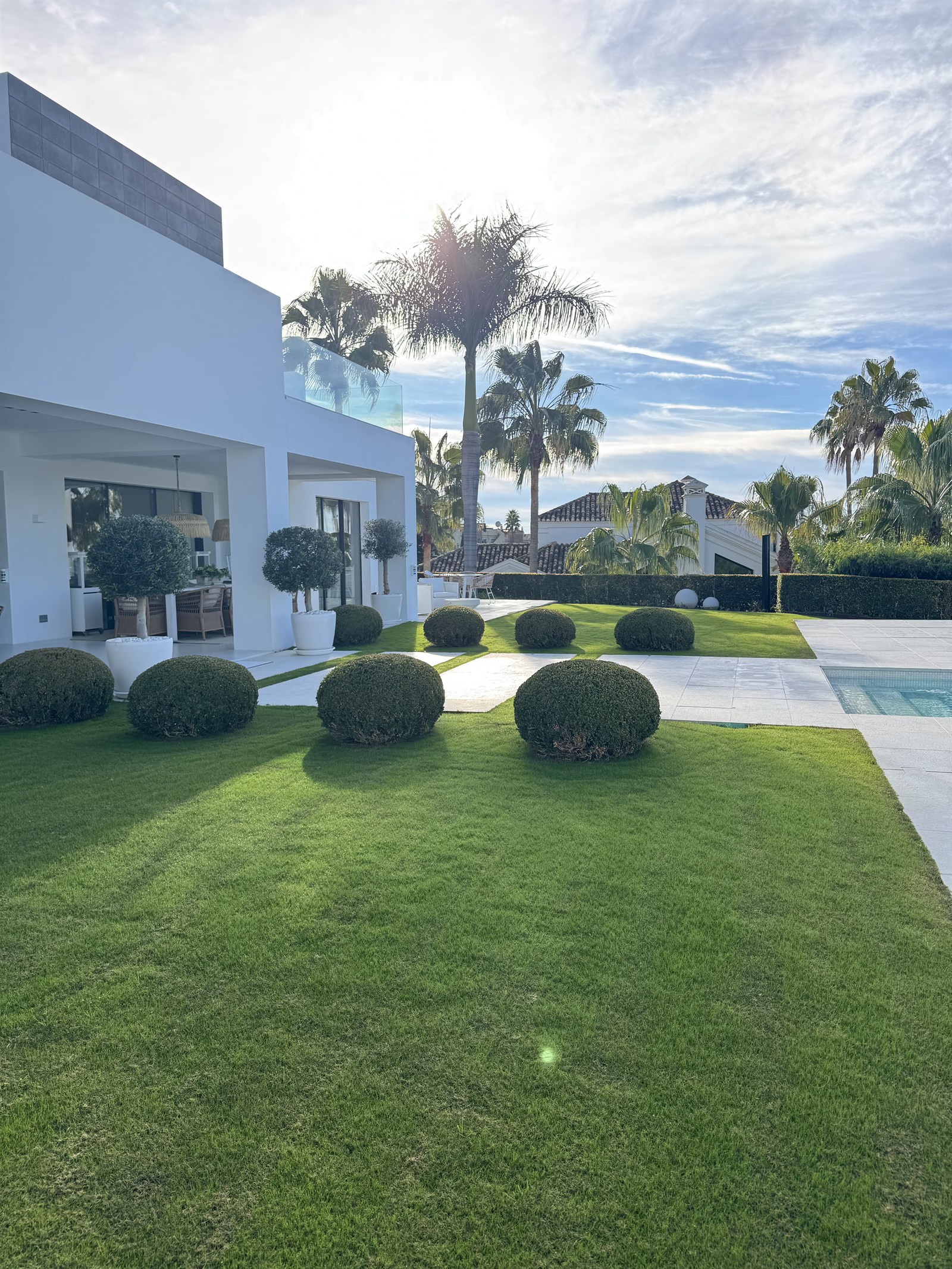 Paisajismo en Villa en Cancelada